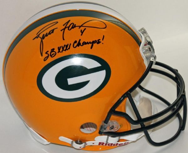 Brett Favre Signed Green Bay Packers Signed PROLINE Helmet w/"SB XXXI Champs!" Inscription (Favre COA)