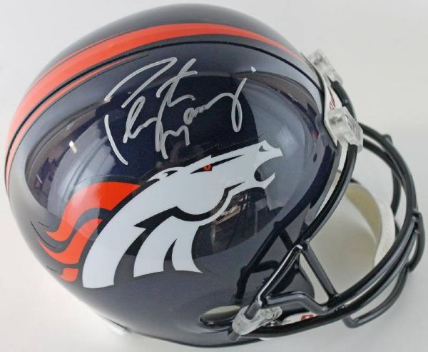 Peyton Manning Signed Denver Broncos Full Size Helmet (Steiner)