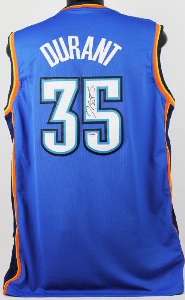 Kevin Durant Signed OKC Thunder Pro Style Jersey (PSA/DNA)