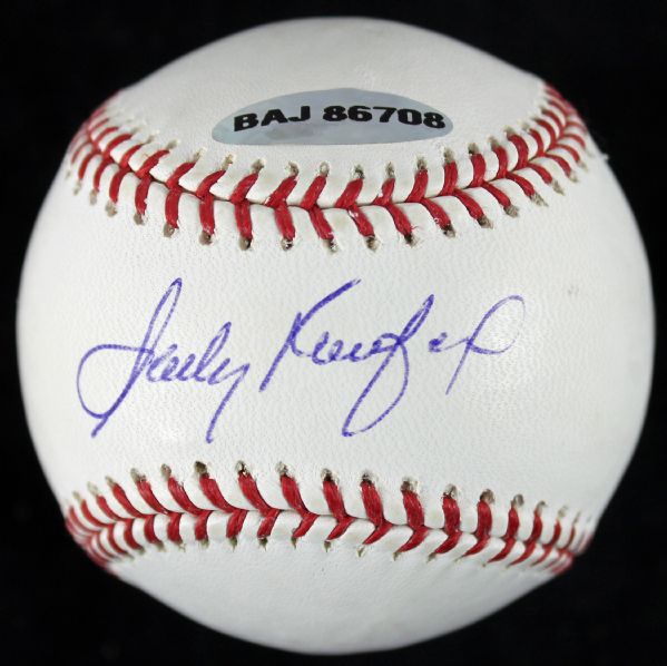 Sandy Koufax Signed OML Baseball (UDA)