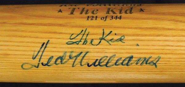 Ted Williams Signed Limited Edition Baseball Bat Inscribed "The Kid" (PSA/DNA)