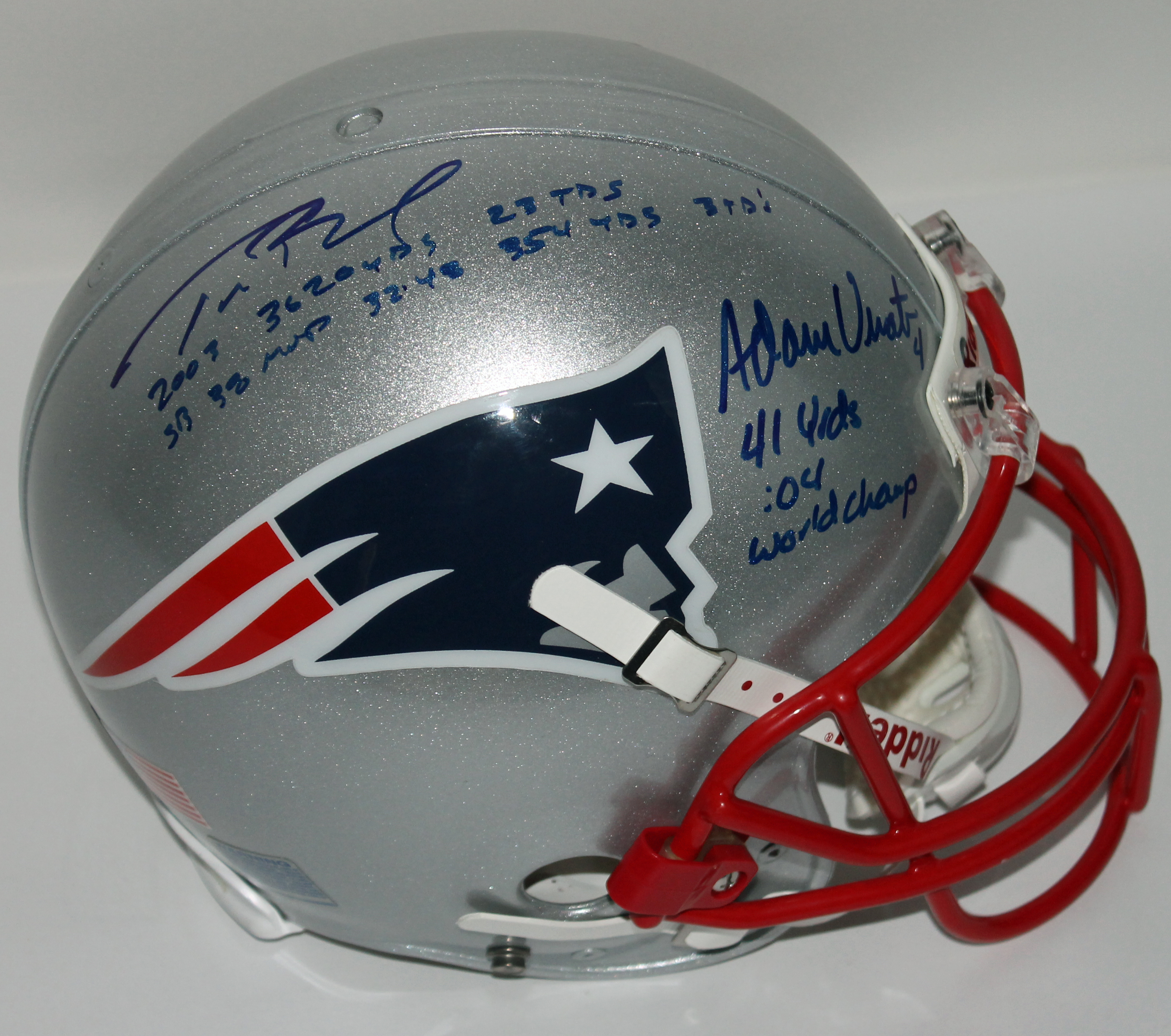 Coach's Corner - Tom Brady hand signed/inscribed white Buccaneers