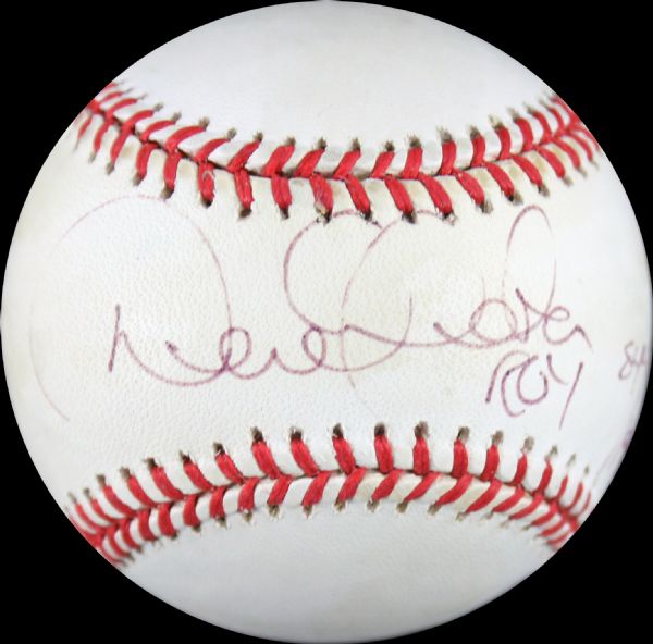 Derek Jeter Vintage Signed Limited Edition "Rookie Of The Year" OAL Baseball (JSA)