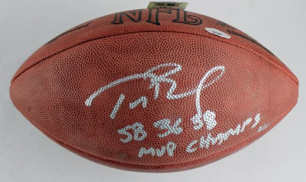 Tom Brady Limited Edition (#8/12) Signed & Inscribed "SB 36 38 MVP CHAMPS" NFL Football (Tri-Star)