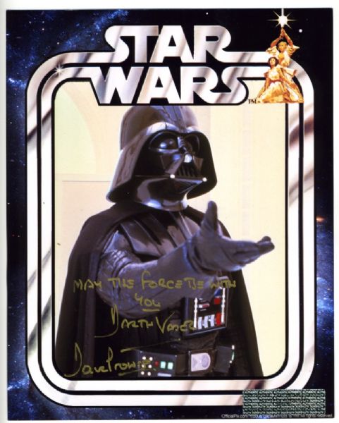 Star Wars: Darth Vader (David Prowse) Signed & Inscribed "May the Force Be With You, Darth Vader" 8"x10" Photo (PSA/DNA)
