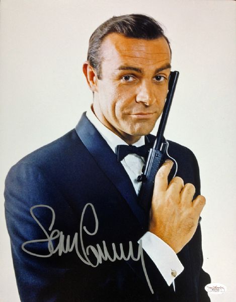 Sean Connery Signed 11" x 14" Color Photo as James Bond (JSA)