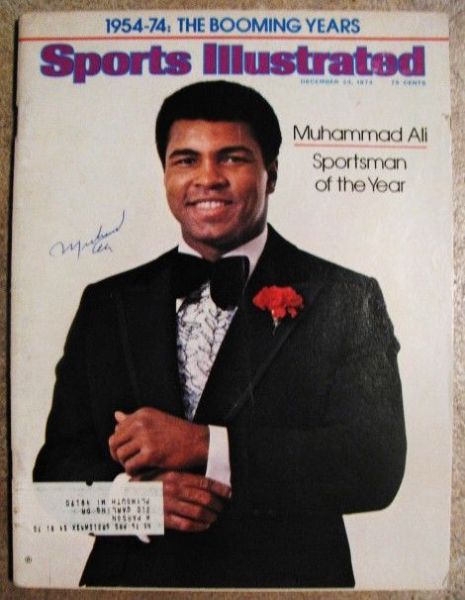 Muhammad Ali Signed 1974 Sports Illustrated w/ Choice Vintage Signature (JSA)