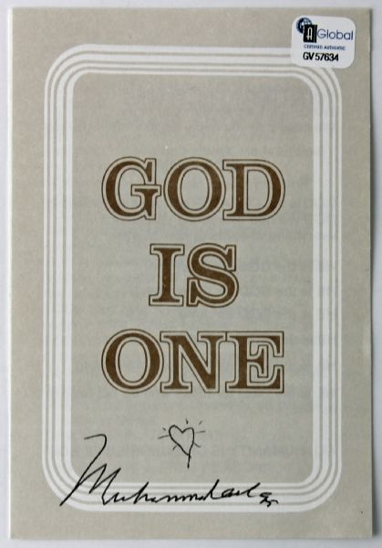Muhammad Ali Signed "God is One" Pamphlet (PSA/DNA)