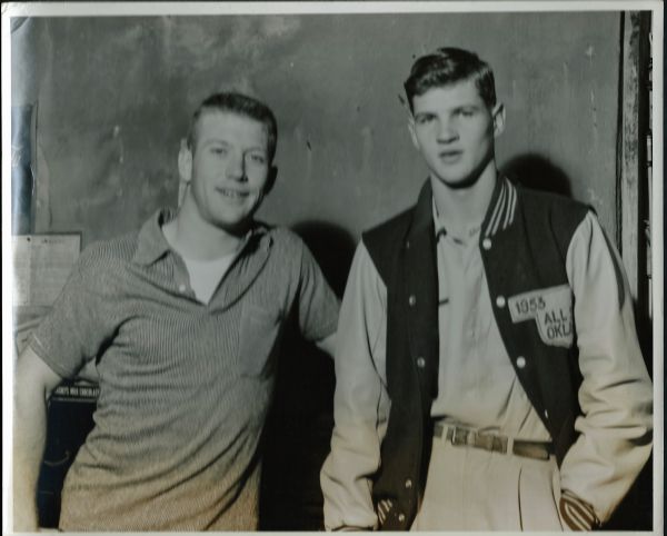 (Mickey Mantle) Original c.1953 8"  x 10" Photograph with Ralph Terry - TYPE I