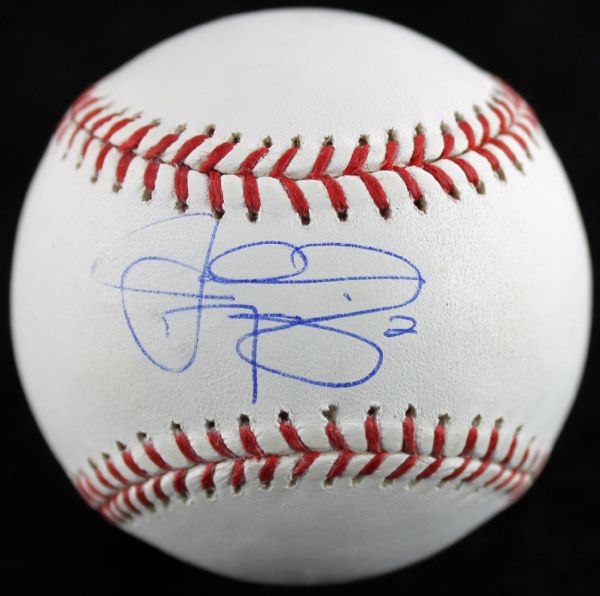 Superb Johnny Manziel Single Signed OML Baseball (PSA/DNA)