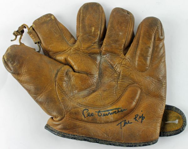 Leo Durocher Signed Vintage Style Glove (PSA/DNA)