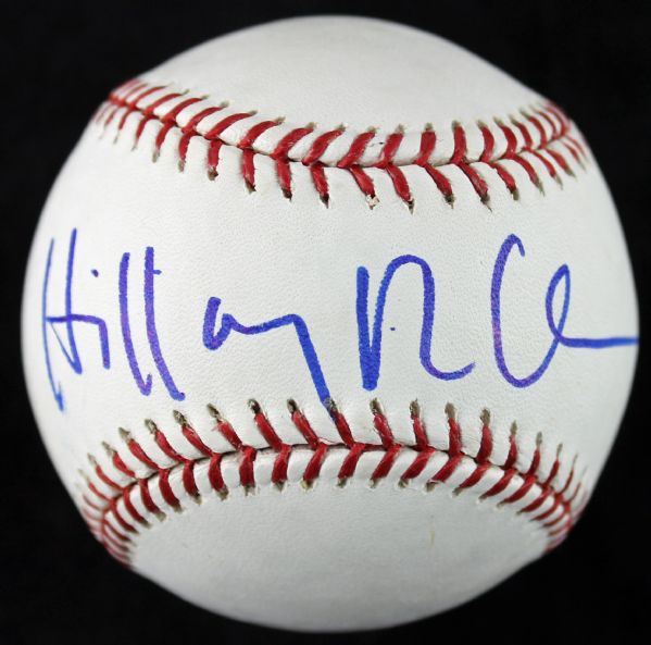 Hillary Clinton Signed OML Baseball (PSA/DNA)