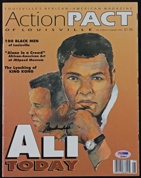 Muhammad Ali Signed Impact Magazine (PSA/DNA)