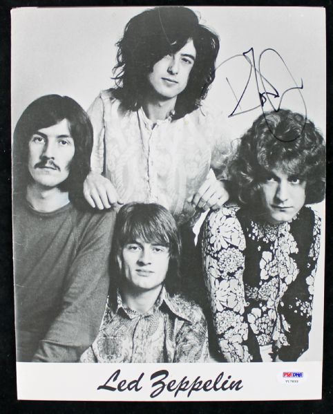 Led Zeppelin: Robert Plant Signed Original Press-Kit w/ Promotion Photos! (PSA/DNA & JSA)