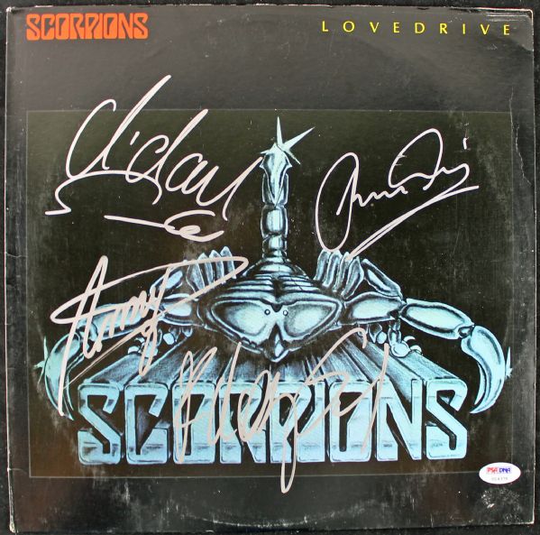 Scorpions Band Signed "Love Drive" Album w/ 4 Signatures (PSA/DNA)