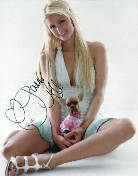 Paris Hilton Signed 11" x 14" Color Photo (PSA/DNA)
