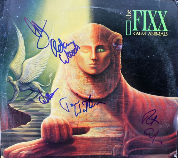 The Fixx Band Signed "Calm Animals" Album w/ 5 Signatures (PSA/DNA)