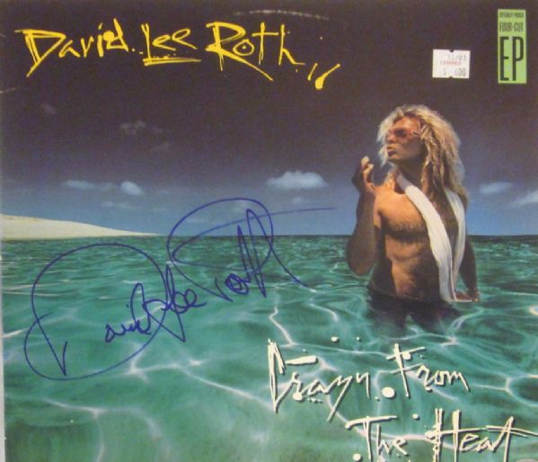 Metalica: David Lee Roth Signed "Crazy From The Heart" Album (PSA/DNA)