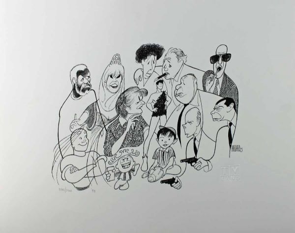 (Al Hirshfeld) Limited Edition Lithograph Commissioned for TV Land Network 