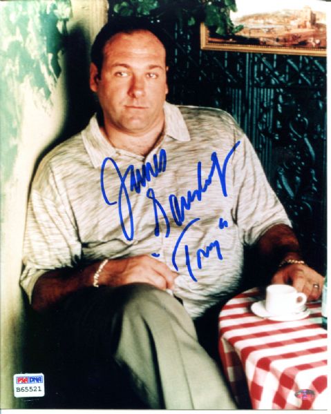 The Sopranos: James Gandolfini Signed 8" x 10" Photo (PSA/DNA)