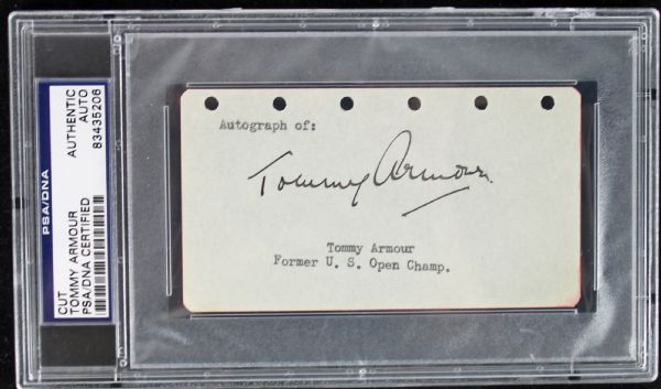 Rare Tommy Armour Encapsulated Signature (PSA/DNA)