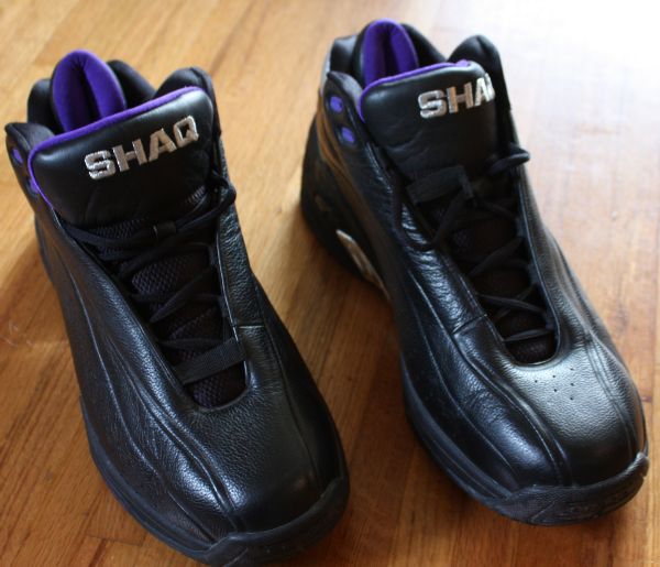 c.2000s Shaquille ONeal Game Worn MASSIVE Size 22 Basketball Sneakers (Lakera)(DC Sports)