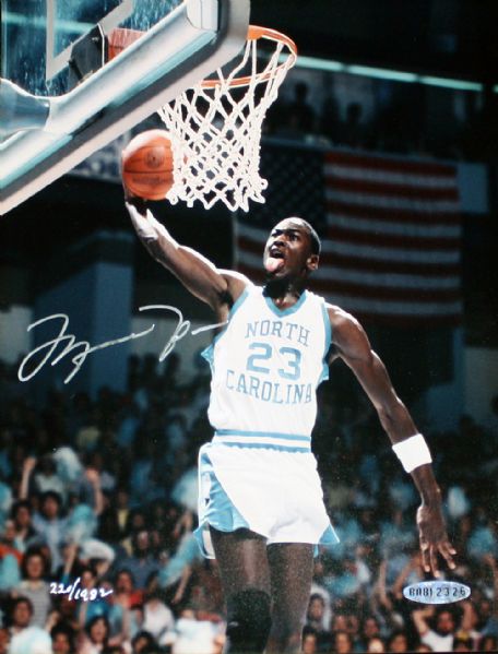 Michael Jordan Signed 8" x 10" Limited Edition UNC Photo (UDA)