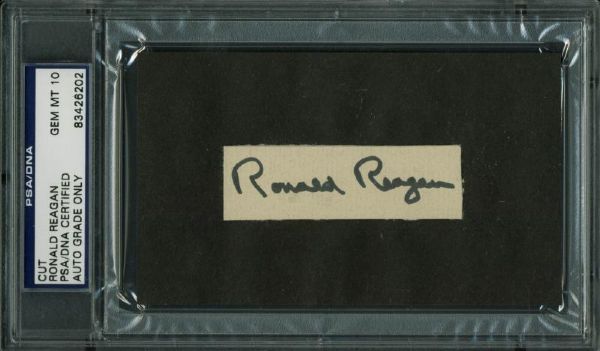 Ronald Reagan Choice Felt Tip Marker Autograph - PSA/DNA Graded GEM MINT 10!