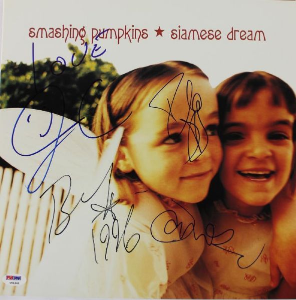 Smashing Pumpkins Group Signed "Siamese Dream" Record Album (PSA/DNA)