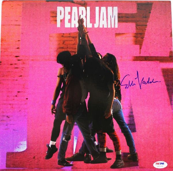Pearl Jam: Eddie Vedder Signed "Ten" Record Album (PSA/DNA)