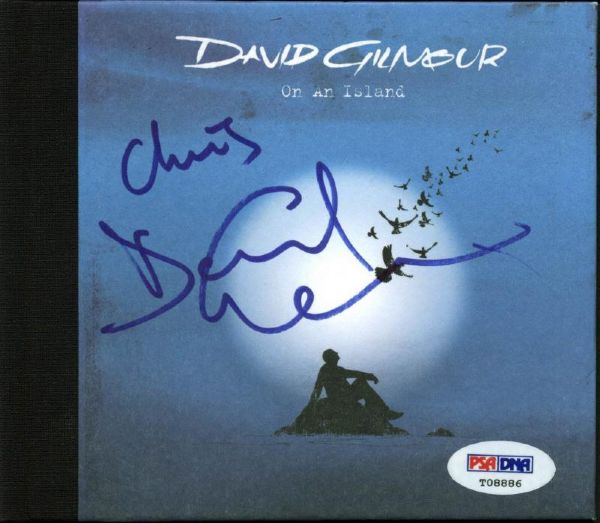 Pink Floyd: David Gilmour Signed "On an Island" CD with "Cheers" Inscription (PSA/DNA)