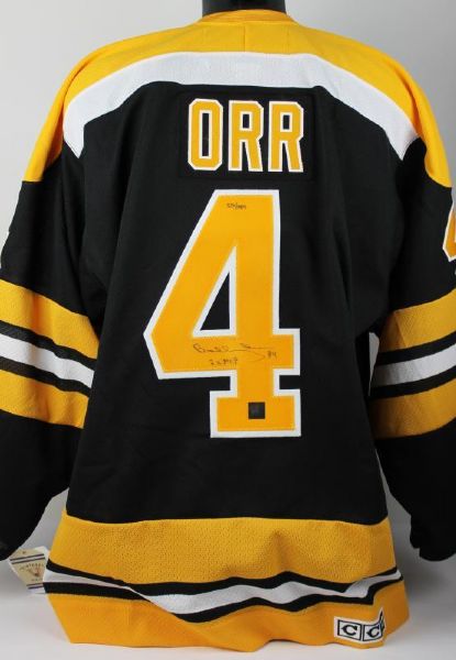 Bobby Orr Signed Limited Edition Bruins Jersey with "3x MVP" Inscription (Great North Road COA)