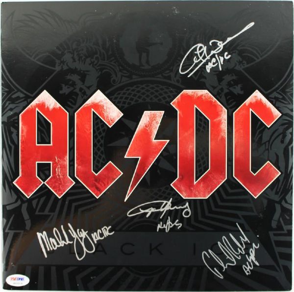 AC/DC Signed "Black Ice" Record Album (4 Sigs)(PSA/DNA)