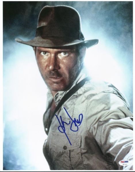 Harrison Ford Signed 11" x 14" Color Photo from "Indiana Jones" - PSA/DNA Graded GEM MINT 10