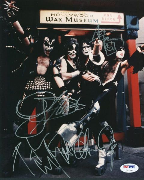 KISS Group Signed 8" x 10" Color Photo (PSA/DNA)