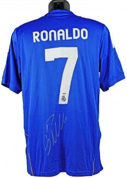 Cristiano Ronaldo Boldly Signed Real Madrid Adidas Pro Model Soccer Jersey (PSA/DNA)