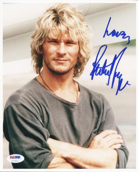 Patrick Swayze Signed 8" x 10" Color Photo from "Point Break" (PSA/DNA)