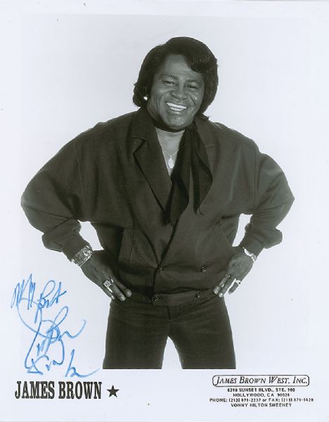 James Brown Signed 8" x 10" Publicity Photo (PSA/DNA)