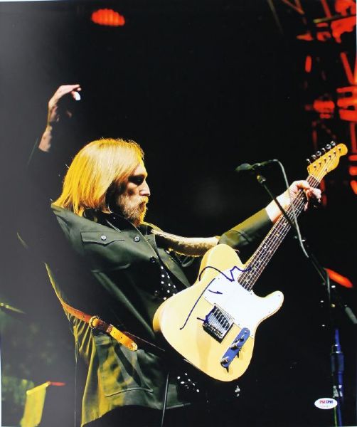Tom Petty Signed 16" x 20" Concert Photo (PSA/DNA)