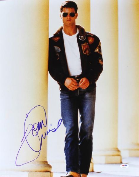Tom Cruise Signed "Top Gun" 16x20 Color Photo (PSA/DNA)