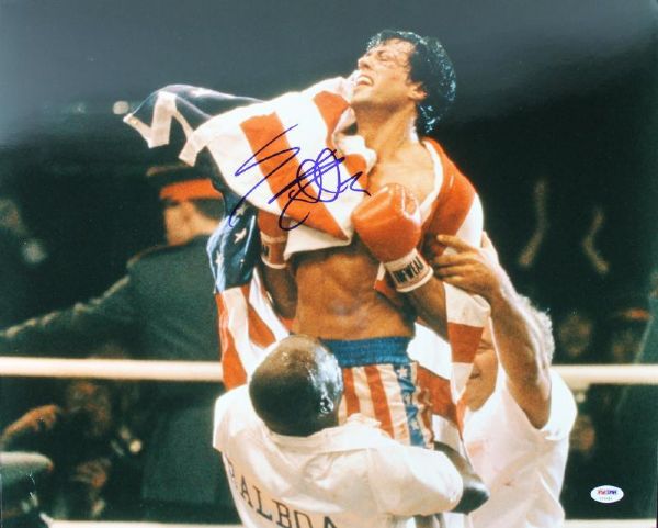 Sylvester Stallone Signed 16" x 20" Color Photo from "Rocky" (PSA/DNA)