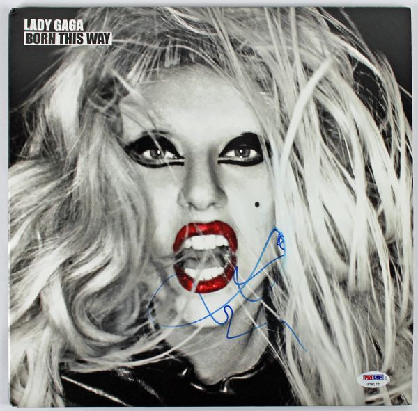 Lady Gaga Signed "Born This Way" Record Album (PSA/DNA)