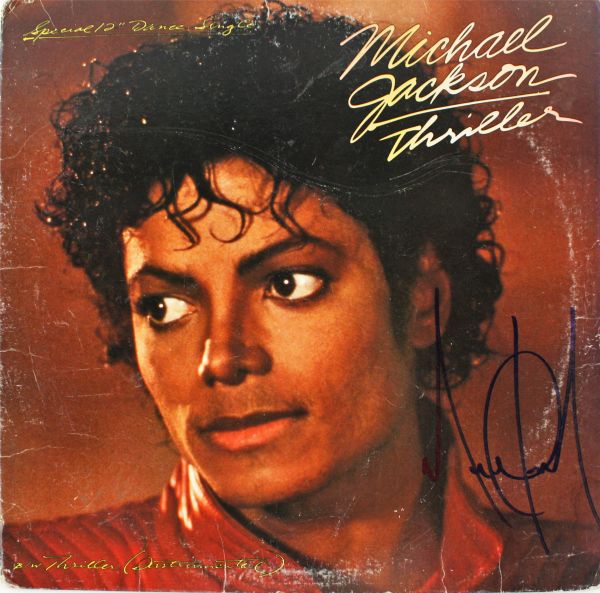 Michael Jackson Signed "Thriller" Special Edition Album Single (PSA/DNA)