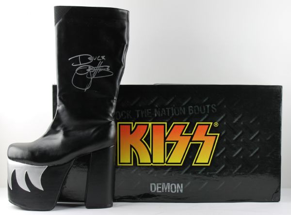 KISS: Gene Simmons Superb Signed Custom "Demon" Performace Boot (PSA/DNA)