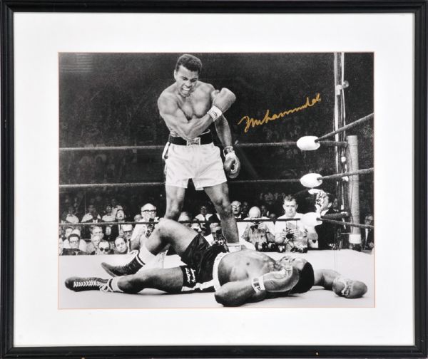 Muhammad Ali Signed & Framed "Over Liston" 16" x 20" Photo (JSA)