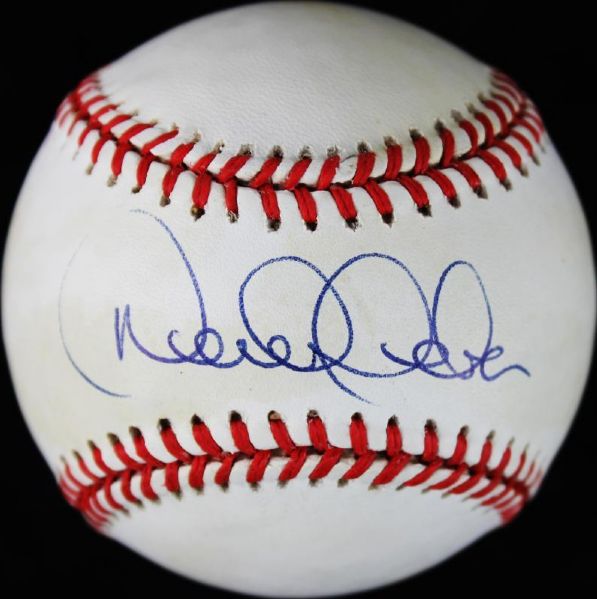 Derek Jeter Rare Signed Rookie-Era OAL (Budig) Baseball (JSA & PSA/DNA)