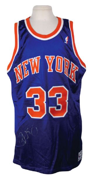 Rare Patrick Ewing Signed New York Knicks Jersey (JSA)