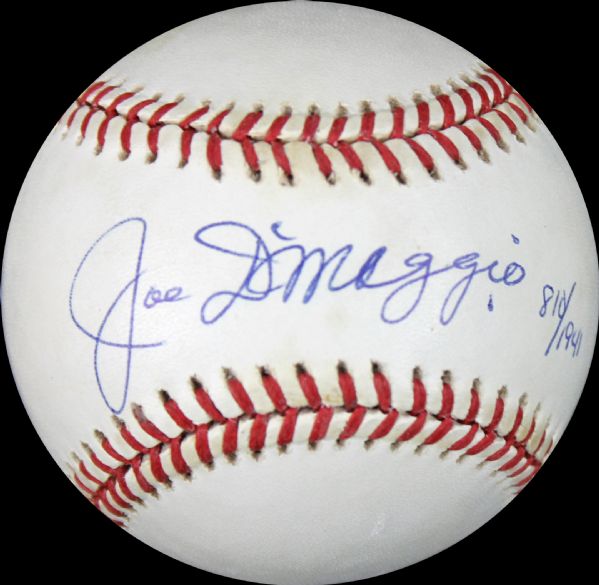 Joe DiMaggio Signed Limited Edition "The Streak" OAL Baseball (PSA/DNA)