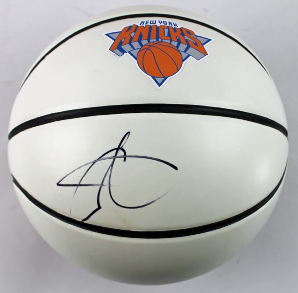 Carmelo Anthony Signed New York Knicks Basketball (PSA/DNA)