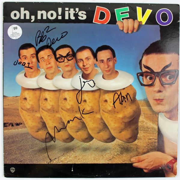 Devo Band Signed "Oh No Its Devo" Album w/ 5 Signatures (PSA/DNA)